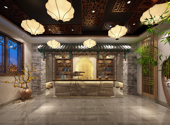 贵州遵义古典中式茶楼设计